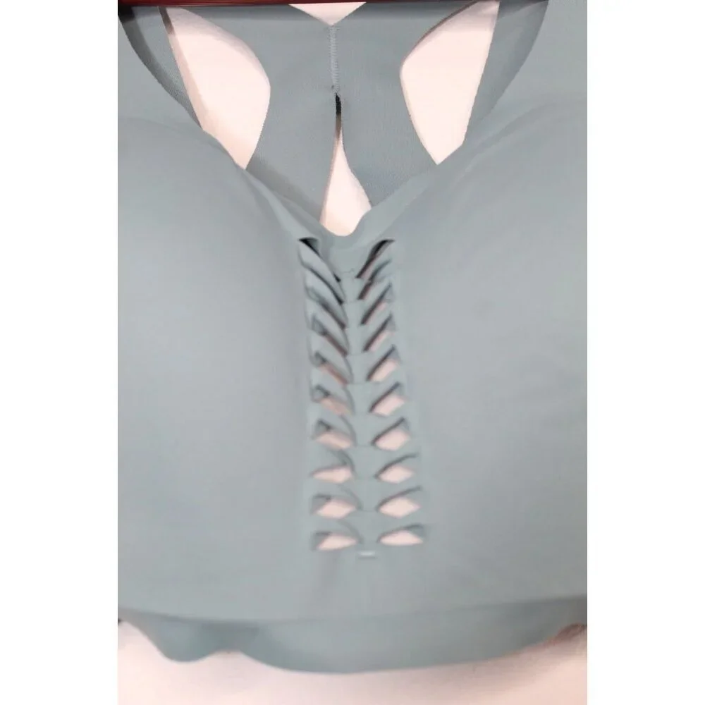 Victoria Sports Angle Max Bra 34DD Teal Green Padded Non-wire Yoga‎ Workout